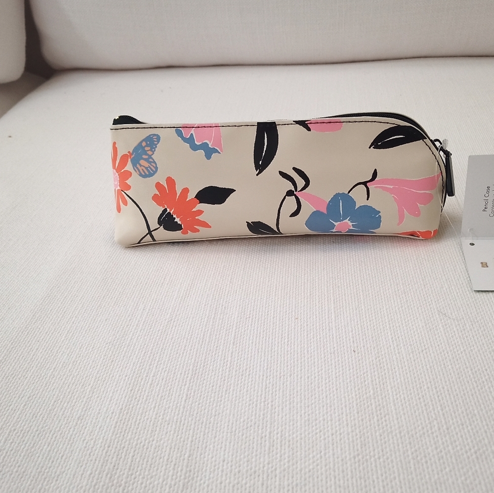 NWT & GIFTABLE Kate Spade Floral Garden Pencil Pouch Set/Kit w/ Eraser/Ruler+ - Picture 7 of 10